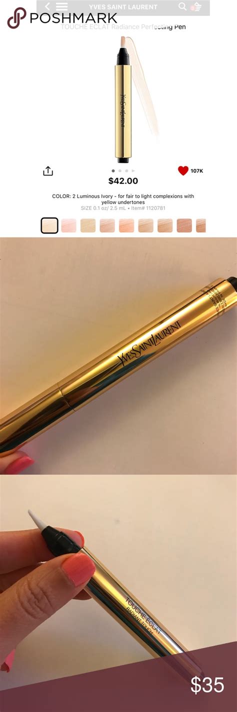 ysl ivory|ysl touch lighting pen.